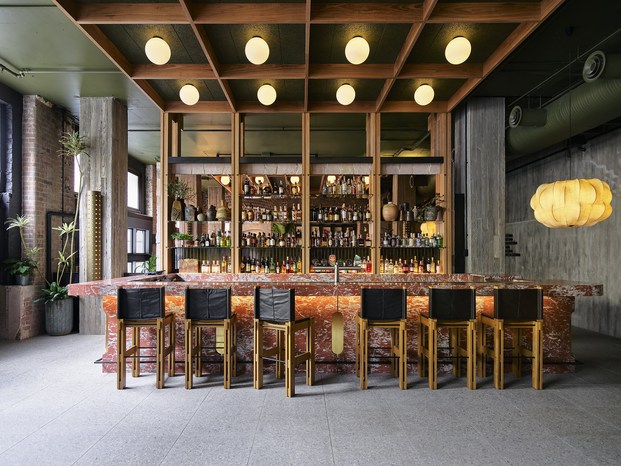 Interior photograph of Lobby Bar Ace Hotel Sydney by Anson Smart